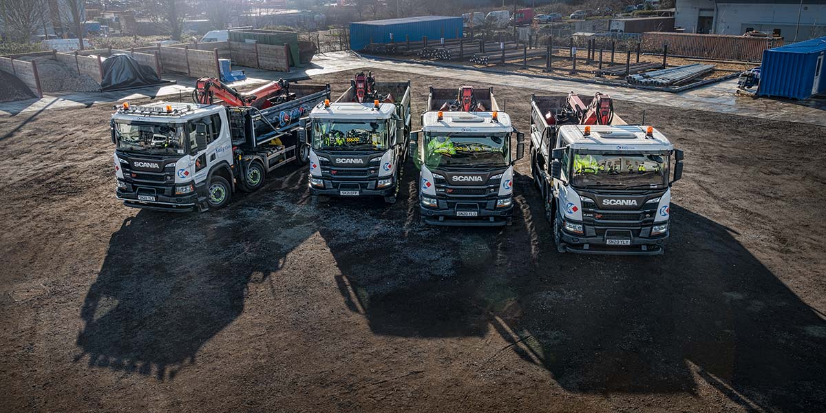 Group of lorries